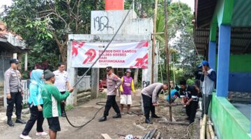 Sinergi Dengan Perguruan Silat, Polres Brebes Gelar Bakti Sosial Sambut Hari Bhayangkara