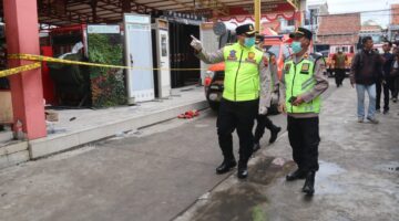 Kapolres Brebes Tinjau Lokasi dan Korban Kebakaran Ruko Rukun Jaya di Ketanggungan, Dua Orang Meninggal Dunia