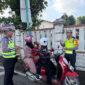Kasat Lantas Polres Brebes AKP AHMAD ZAINURROZAQ, S.T.R., S.I.K., M.M. mensosialisasikan tertib berkendara