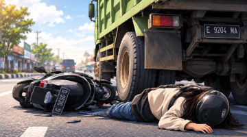 Tragis! Mahasiswi Semester 1 UMUS Brebes Tewas Terlindas Truk Dump saat Hendak Menyalip